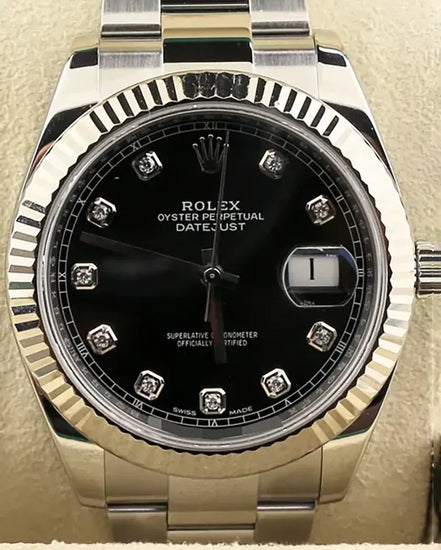 Rolex Datejust 41MM Black Dial Oyster Bracelet (126334)