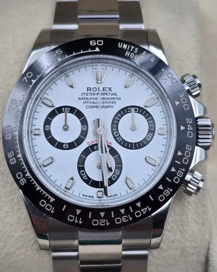 2016 Rolex Cosmograph Daytona "Panda" 40MM White Dial Oyster Bracelet (116500LN)