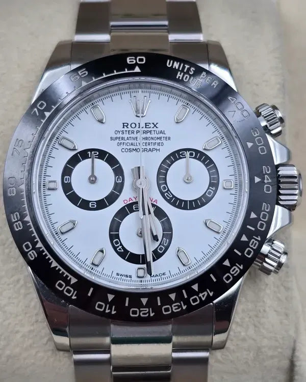 2016 Rolex Cosmograph Daytona "Panda" 40MM White Dial Oyster Bracelet (116500LN)