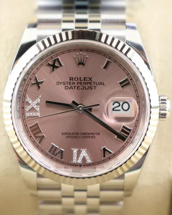 2025 Rolex Datejust 36MM Pink Dial Jubilee Bracelet (126234)