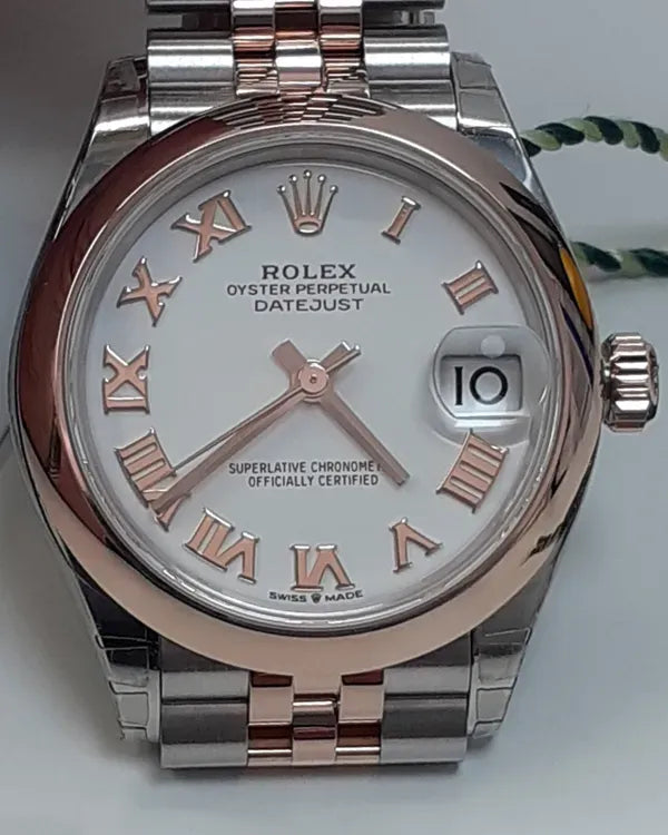2025 Rolex Datejust 31MM White Dial Two-Tone Jubilee Bracelet (278241)