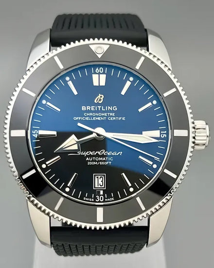 No Reserve - 2021 Breitling Superocean Heritage II B20 46MM Black Dial Rubber Strap (AB2020121B1S1)