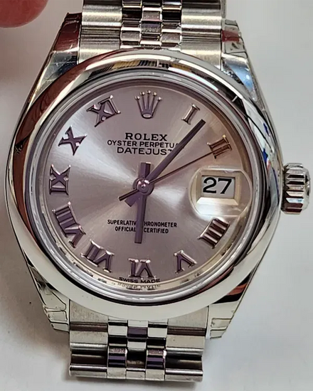 2025 Rolex Lady-Datejust 28MM Silver Dial Jubilee Bracelet (279160)
