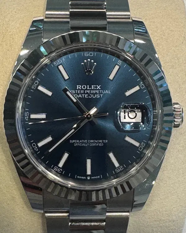 Rolex Datejust 41MM Blue Dial Oyster Bracelet (126334)