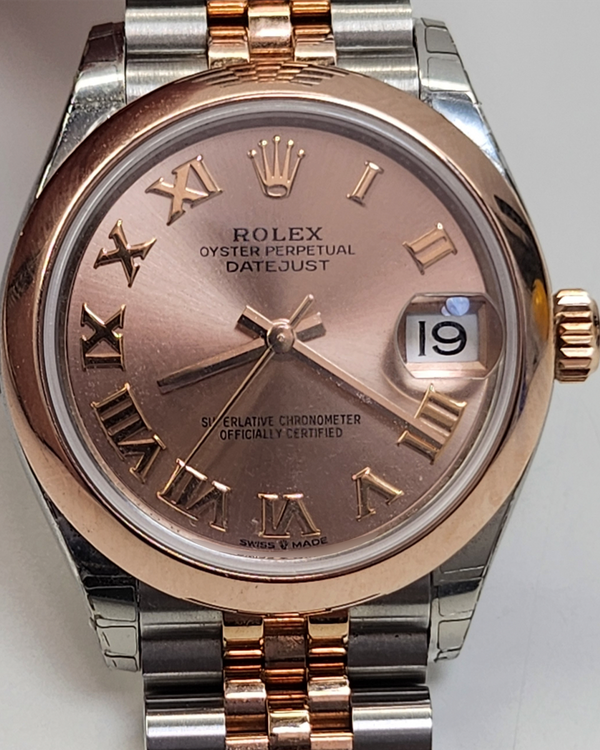 2025 Rolex Datejust 31MM Pink Dial Two-Tone Jubilee Bracelet (278241)