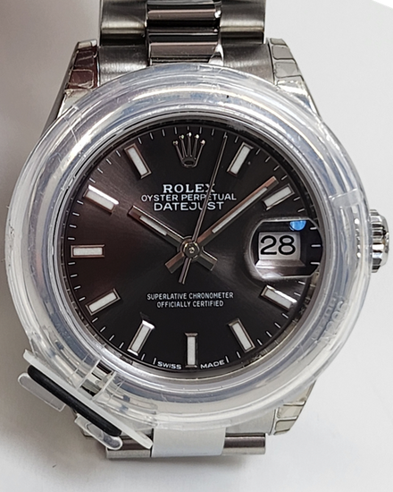 2025 Rolex Lady-Datejust 28MM Rhodium Dial Oyster Bracelet (279160)