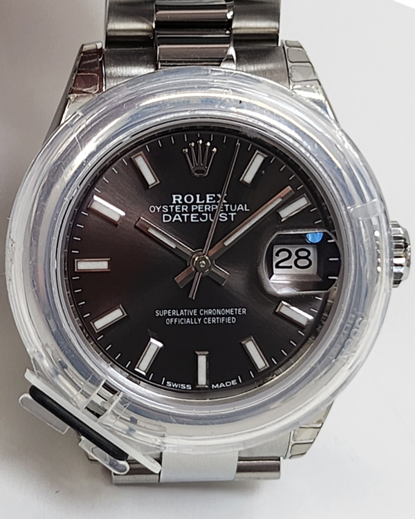 2025 Rolex Lady-Datejust 28MM Rhodium Dial Oyster Bracelet (279160)