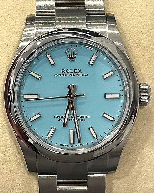 2025 Rolex Oyster Perpetual 31MM Blue "Tiffany" Dial Oyster Bracelet (277200)