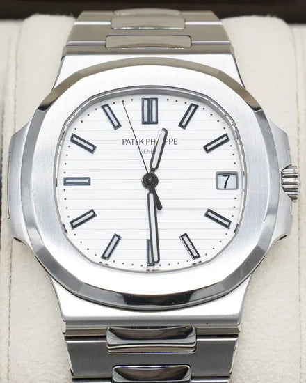 2012 Patek Philippe Nautilus 40MM White Dial Steel Bracelet (5711/1A-011)