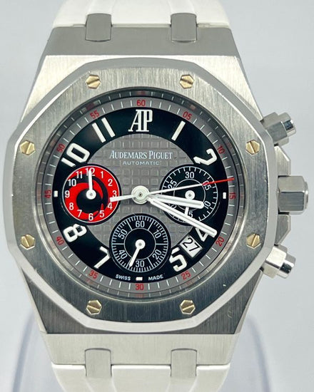 2003 Audemars Piguet Royal Oak "City of Sails" L.E. 39MM Black Dial Aftermarket Rubber Strap (25979ST.OO.D002CA.01)