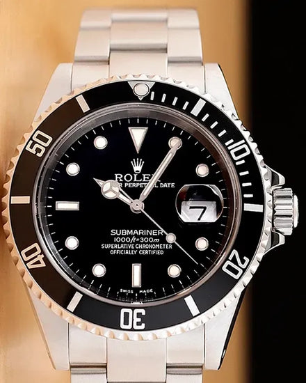 Rolex Submariner Date 40MM Black Dial Oyster Bracelet (16610)