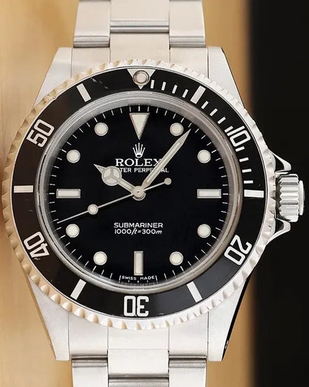 Rolex Submariner No-Date 40MM Black Dial Oyster Bracelet (14060M)
