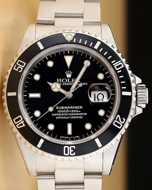 Rolex Submariner Date 40MM Black Dial Oyster Bracelet (16610)