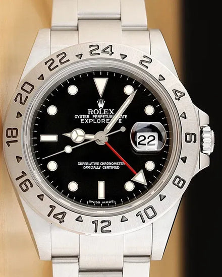Rolex Explorer II 40MM Black Dial Oyster Bracelet (16570T)