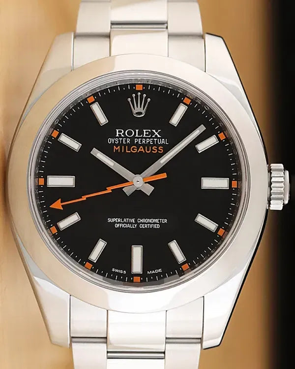 Rolex Milgauss 40MM Black Dial Oyster Bracelet (116400)