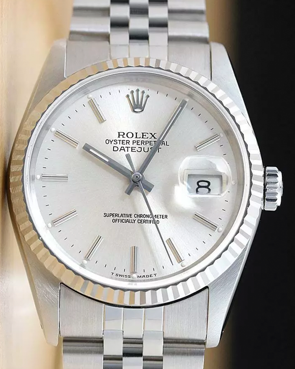 Rolex Datejust 36MM Silver Dial Jubilee Bracelet (16234)