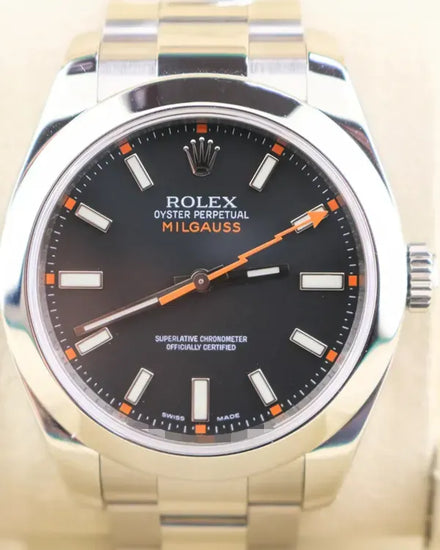 2008 (M Serial) Rolex Milgauss 40MM Black Dial Oyster Bracelet (116400)