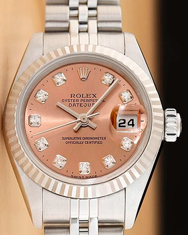 Rolex Lady-Datejust 26MM Salmon Dial Jubilee Bracelet (79174)