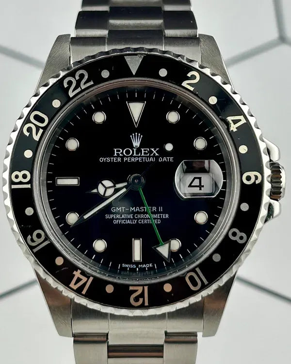 Rolex GMT-Master II 40MM Black Dial Aftermarket Oyster Bracelet (16710)