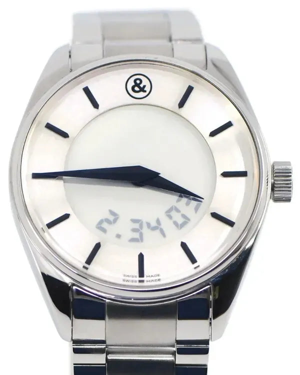 Bell & Ross BR S 100S 38MM Quartz White Dial Steel Bracelet (BR100S)