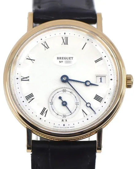 Breguet Classique 34MM White Dial Leather Strap (5920)