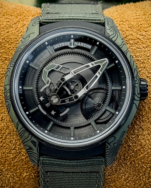 2024 Ulysse Nardin Freak X OPS 43MM Skeleton Dial Textile Strap (2303-270-2A-KAKI/OB)