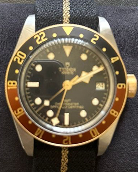 2025 Tudor Black Bay S&G GMT "Rootbeer" 41MM Black Dial Textile Strap (79833MN)