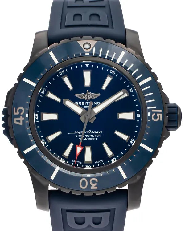 2024 Breitling Superocean 48MM Blue Dial Rubber Strap (V17369)