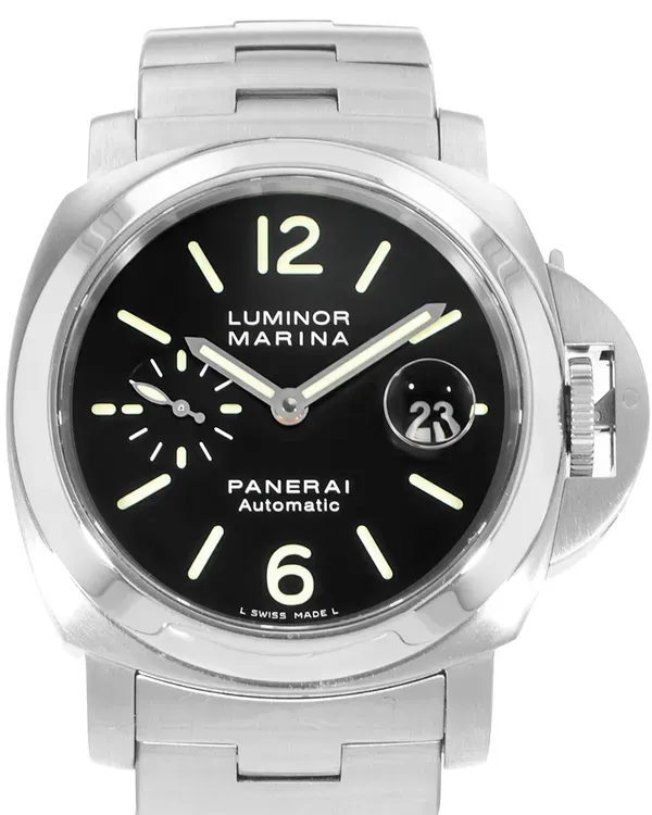 Panerai Luminor Marina 44MM Black Dial Steel Bracelet (PAM00299)