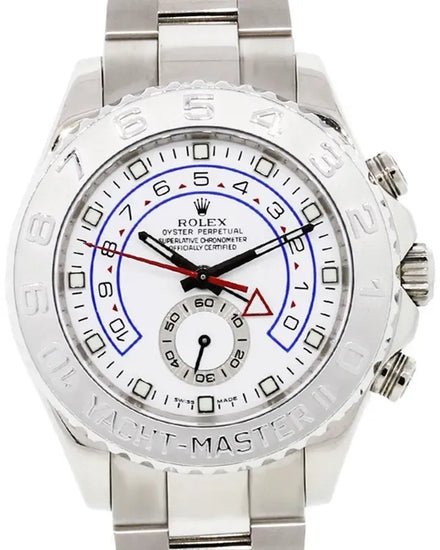 2012 Rolex Yacht-Master II 44MM White Dial White Gold Oyster Bracelet (116689)