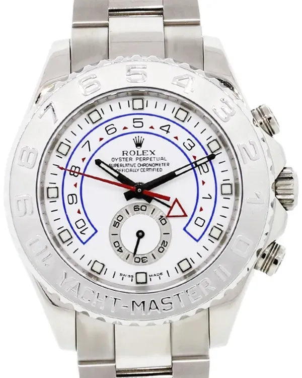 Rolex Yacht-Master II 44MM White Dial White Gold Oyster Bracelet (116689)