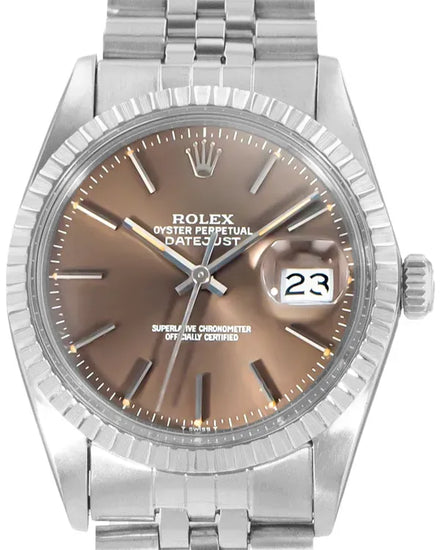 1984 Rolex Datejust 36MM Grey "Milky Chocolate" Dial Jubilee Bracelet (16030)
