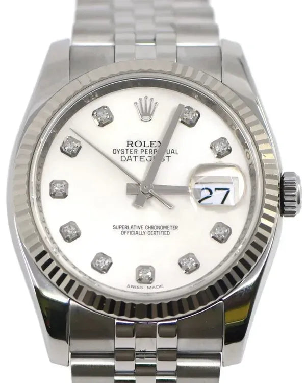 Rolex Datejust 36MM White Dial Jubilee Bracelet (116234)