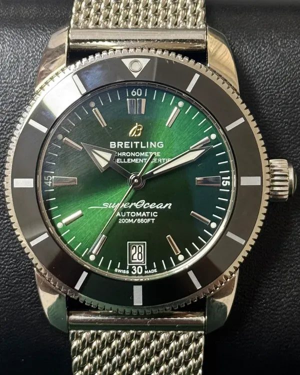 Breitling Superocean Heritage II 42MM Green Dial Steel Bracelet (AB2010121L1A1)