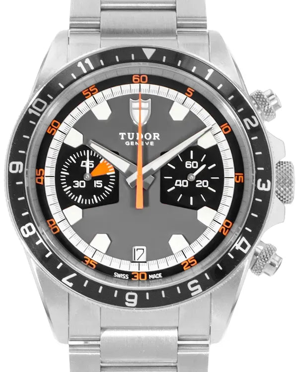 2011 Tudor Heritage Chrono 42MM Grey Dial Steel Bracelet (70330N)