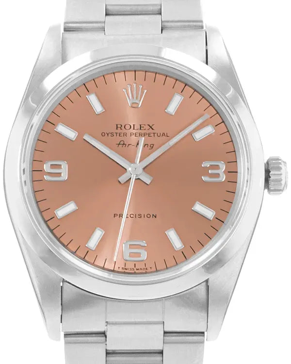 Rolex Air-King 34MM Salmon Dial Oyster Bracelet (14000)