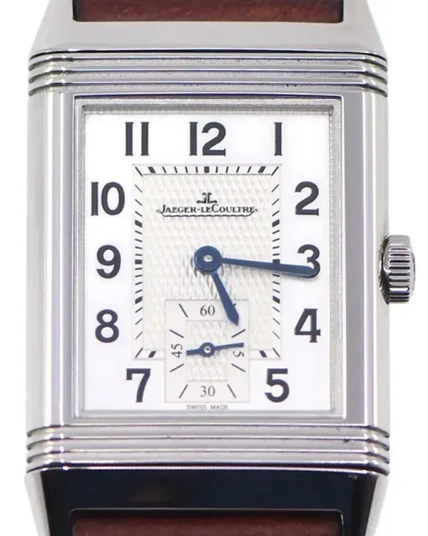 Jaeger-LeCoultre Reverso Classic Monoface Small Seconds 25.5mm Silver Dial Leather Strap (Q2438522)