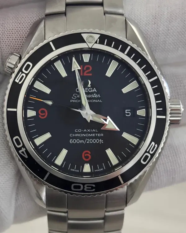 Omega Seamaster Planet Ocean 42MM Black Dial Steel Bracelet (2201.51.00)