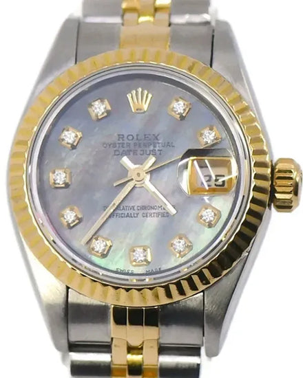 Rolex Lady-Datejust 26MM Mother of Pearl Dial Two-Tone Jubilee Bracelet (69173)