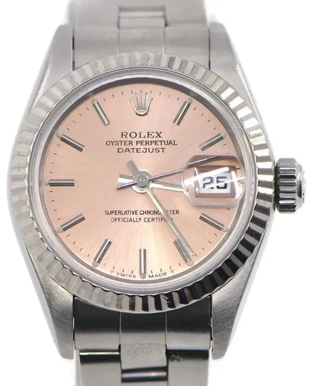Rolex Lady-Datejust 26MM Salmon Dial Oyster Bracelet (69174)