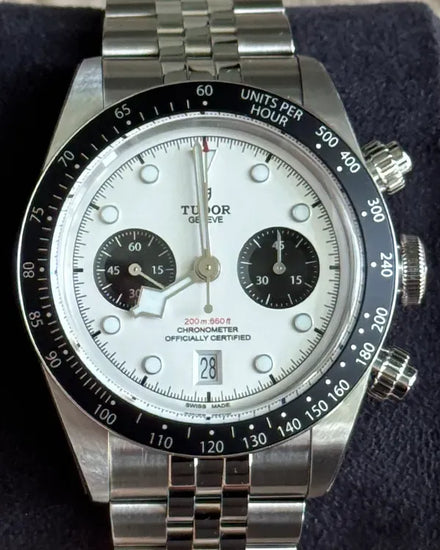 2025 Tudor Black Bay Chrono "Panda" 41MM White Dial Steel Bracelet (79360N)
