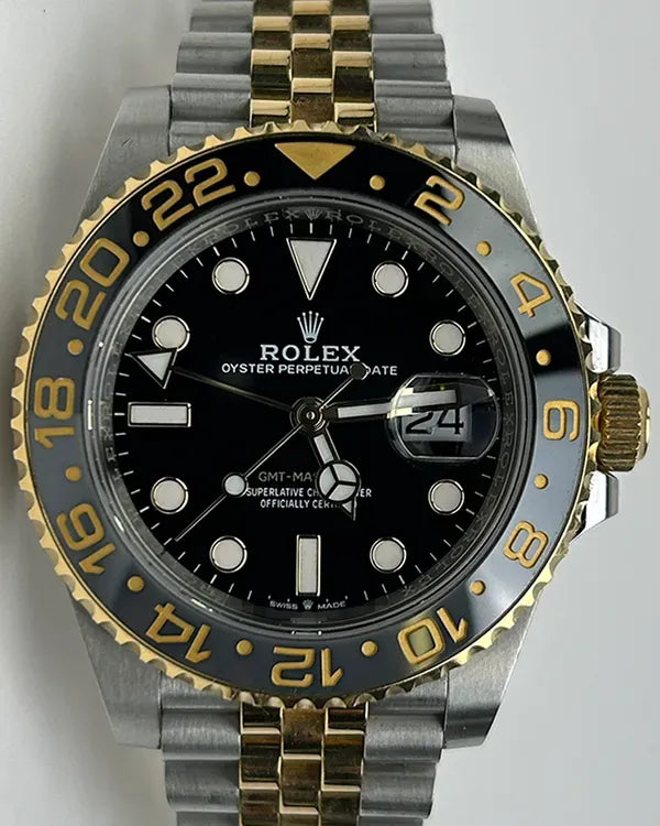 Rolex GMT-Master II "Bumblebee" 40MM Black Dial Two-Tone Jubilee Bracelet (126713GRNR)