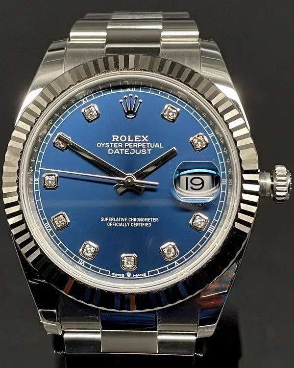 2025 Rolex Datejust 41MM Blue Dial Oyster Bracelet (126334)