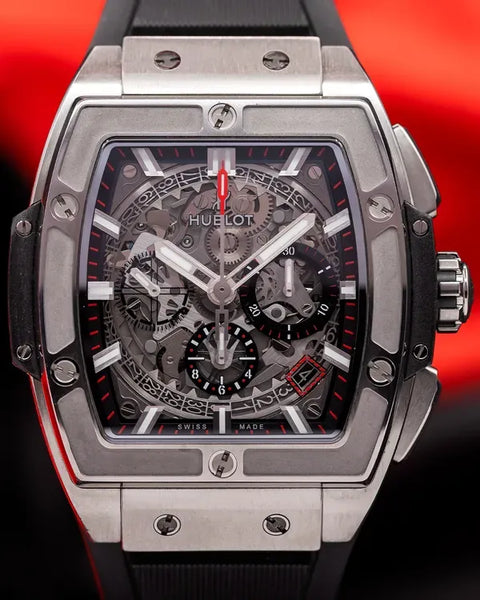2022 Hublot Spirit Of Big Bang 42MM Skeleton Dial Rubber Strap