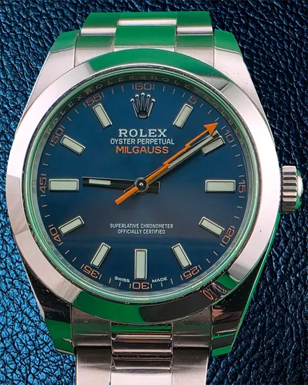 2022 Rolex Milgauss 40MM Blue Dial Oyster Bracelet (116400GV)