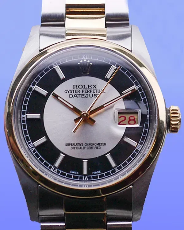 Rolex Datejust 36MM Black Dial Two-Tone Jubilee Bracelet (16003)