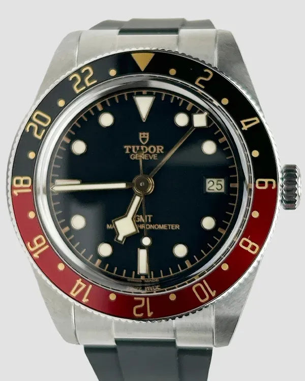 2025 Tudor Black Bay 58' GMT "Coke" 39MM Black Dial Rubber Strap (7939G1A0NRU)