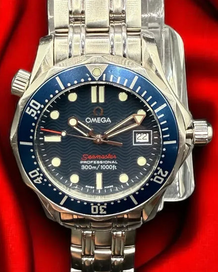 Omega Seamaster Diver 300M 36.25MM Quartz Blue Dial Steel Bracelet (2223.80.00)