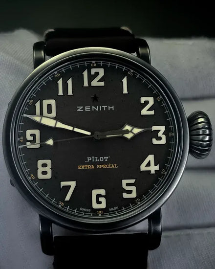 2018 Zenith Pilot Type 20 Extra Special 45MM Grey Dial Leather Strap (11.2430.679/21.C801)