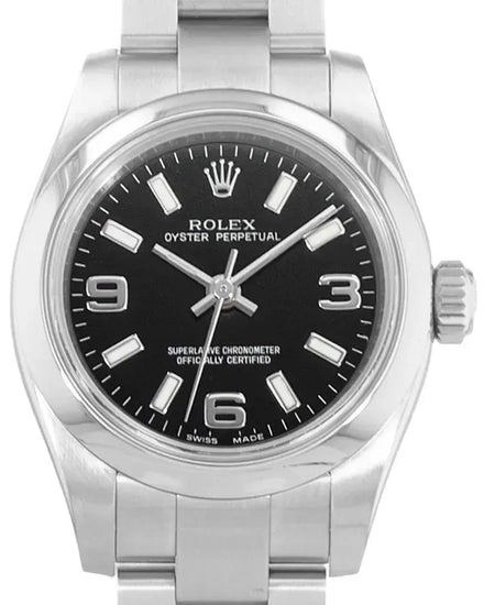2012 Rolex Oyster Perpetual 26MM Black Dial Oyster Bracelet (176200)